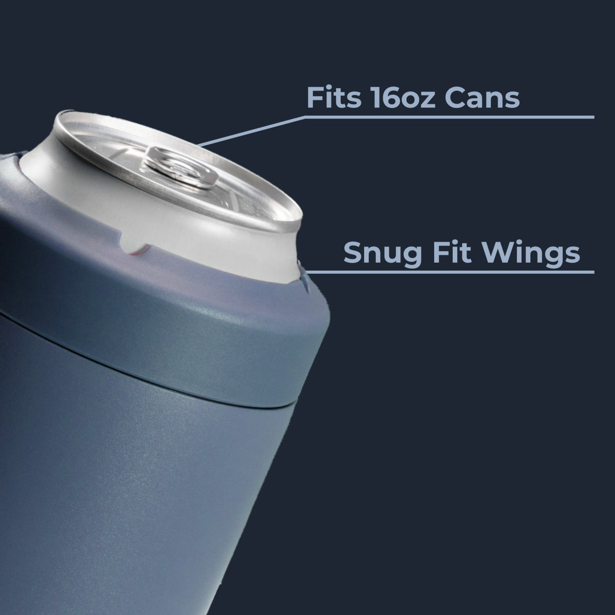 HYDROJUG HydroJug Can Cooler 16oz - 2-in-1 Insulated Tallboy Can Cooler, Screw-Top Lock – Cascade