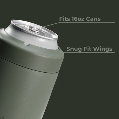 HYDROJUG HydroJug Can Cooler 16oz - 2-in-1 Insulated Tallboy Can Cooler, Screw-Top Lock – Courtyard