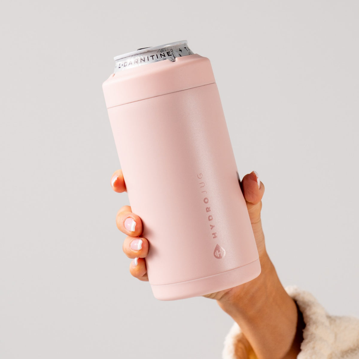 HYDROJUG HydroJug Can Cooler 16oz - 2-in-1 Insulated Tallboy Can Cooler, Screw-Top Lock – Dusty Rose