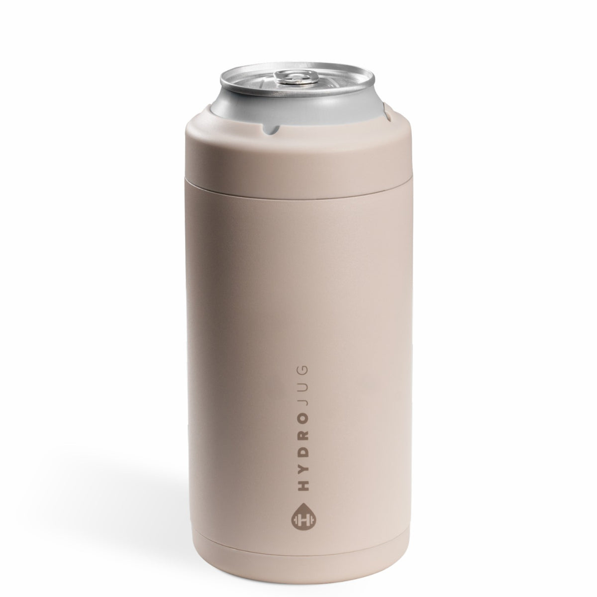 HYDROJUG HydroJug Can Cooler 16oz - 2-in-1 Insulated Tallboy Can Cooler, Screw-Top Lock – Dune