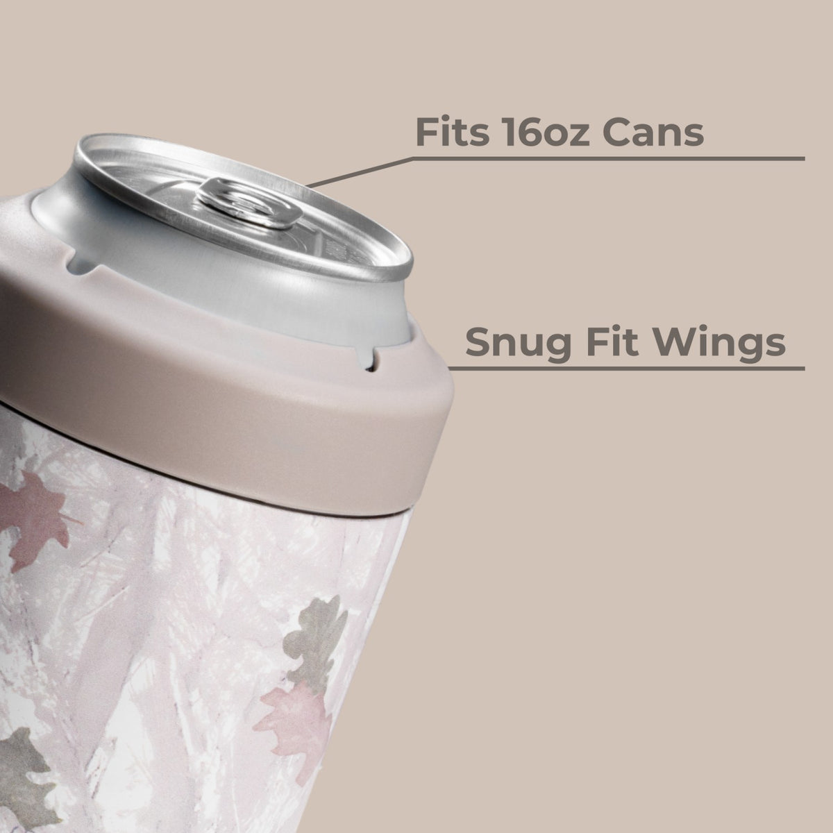 HYDROJUG HydroJug Can Cooler 16oz - 2-in-1 Insulated Tallboy Can Cooler, Screw-Top Lock – Camo