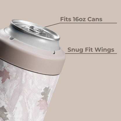 HYDROJUG HydroJug Can Cooler 16oz - 2-in-1 Insulated Tallboy Can Cooler, Screw-Top Lock – Camo