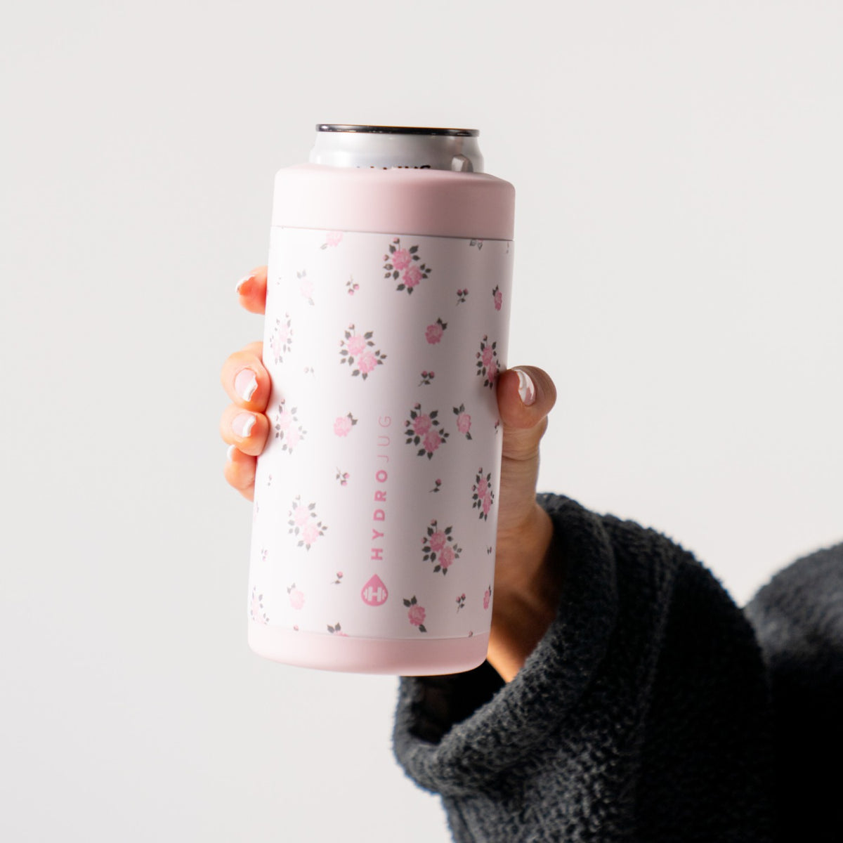 HYDROJUG HydroJug Can Cooler 16oz - 2-in-1 Insulated Tallboy Can Cooler, Screw-Top Lock – Wildrose