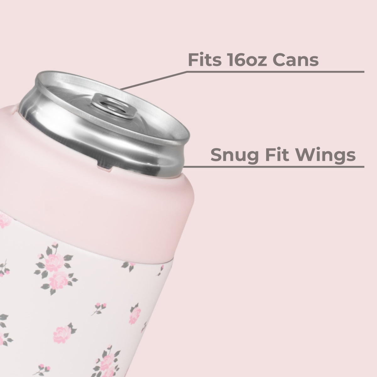 HYDROJUG HydroJug Can Cooler 16oz - 2-in-1 Insulated Tallboy Can Cooler, Screw-Top Lock – Wildrose