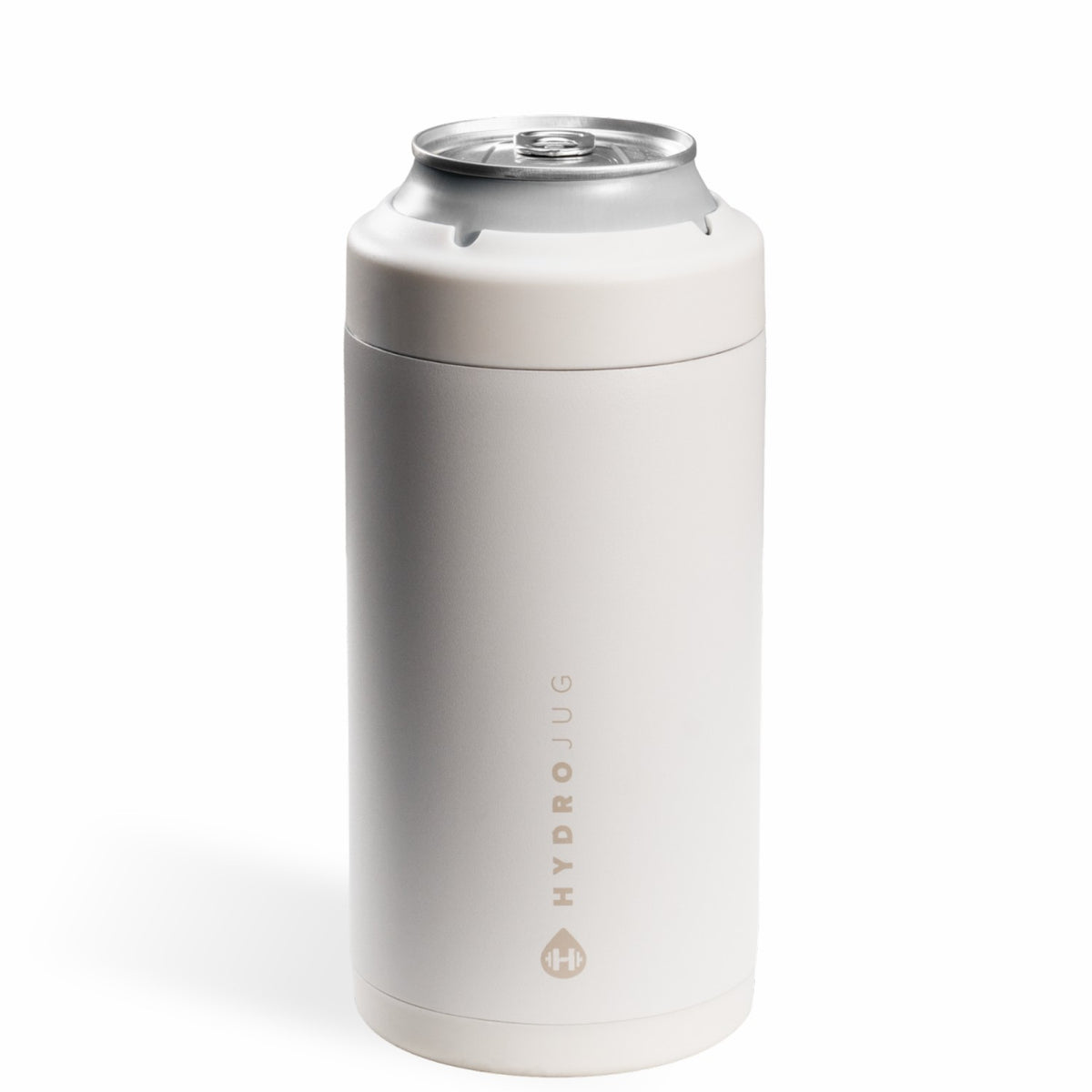 HYDROJUG HydroJug Can Cooler 16oz - 2-in-1 Insulated Tallboy Can Cooler, Screw-Top Lock – Linen