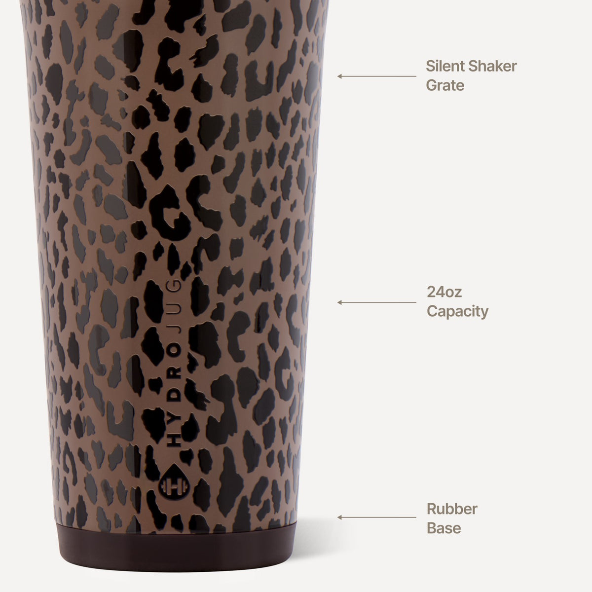 HYDROJUG HydroJug Insulated Shaker 24oz - Brown Leopard