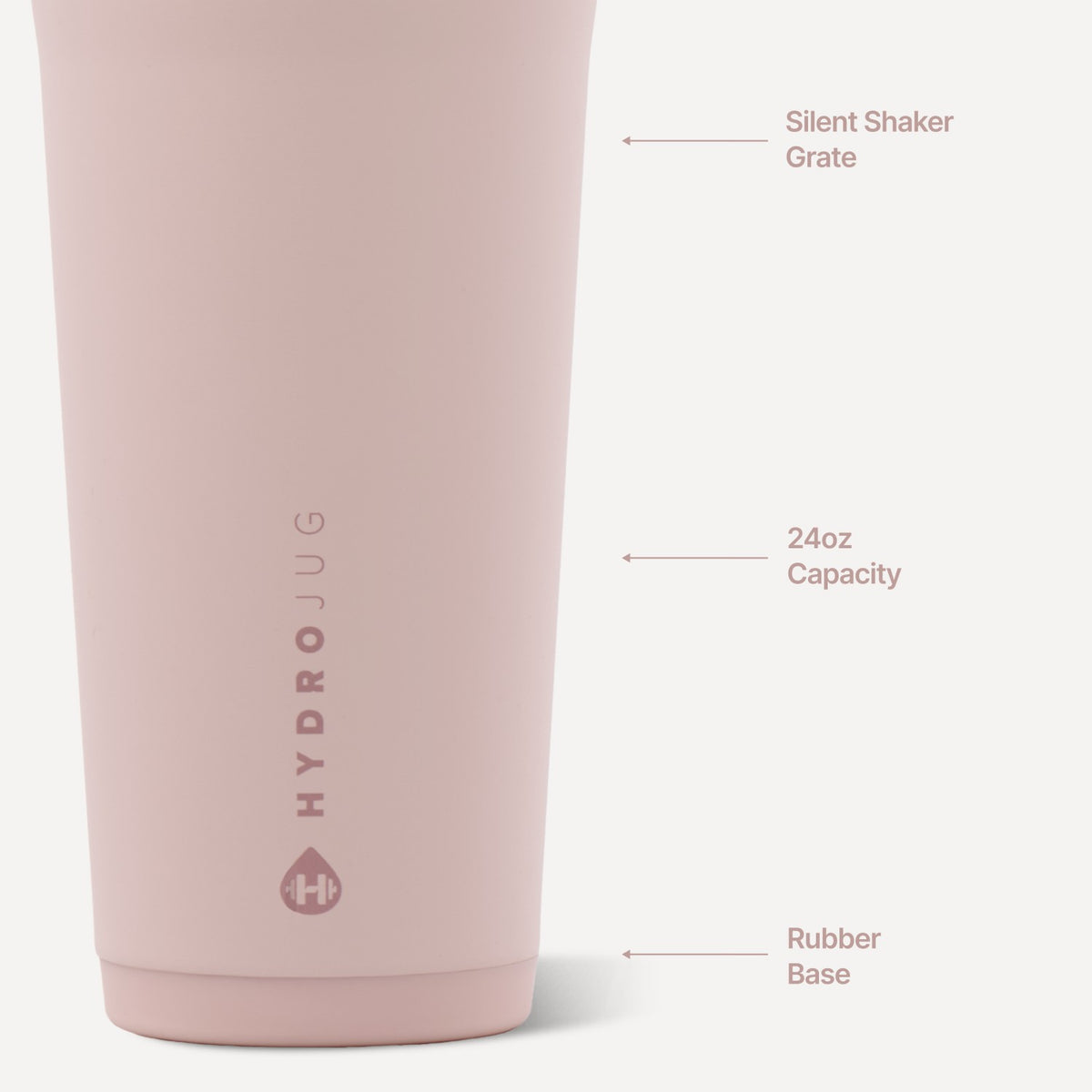HYDROJUG HydroJug Insulated Shaker 24oz - Dusty Rose