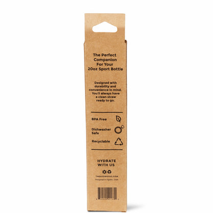 HYDROJUG HydroJug Sport 20oz Straw Pack - 4 Replacement Straws, BPA-Free