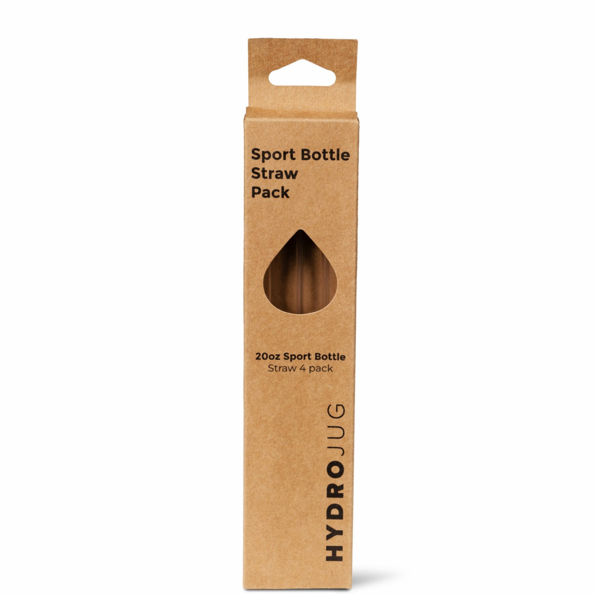 HYDROJUG HydroJug Sport 20oz Straw Pack - 4 Replacement Straws, BPA-Free